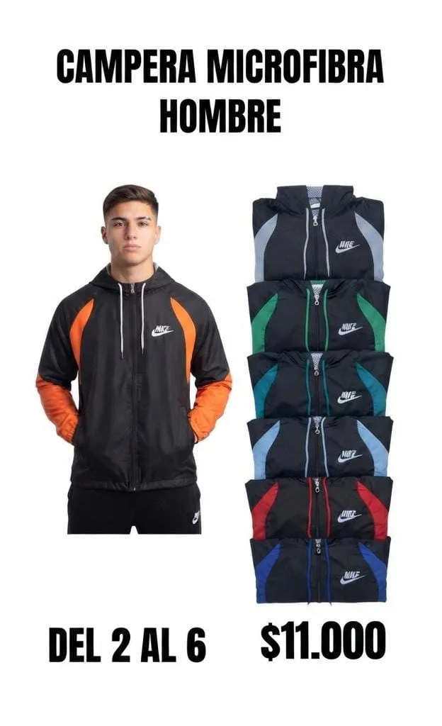 Campera Microfibra Hombre