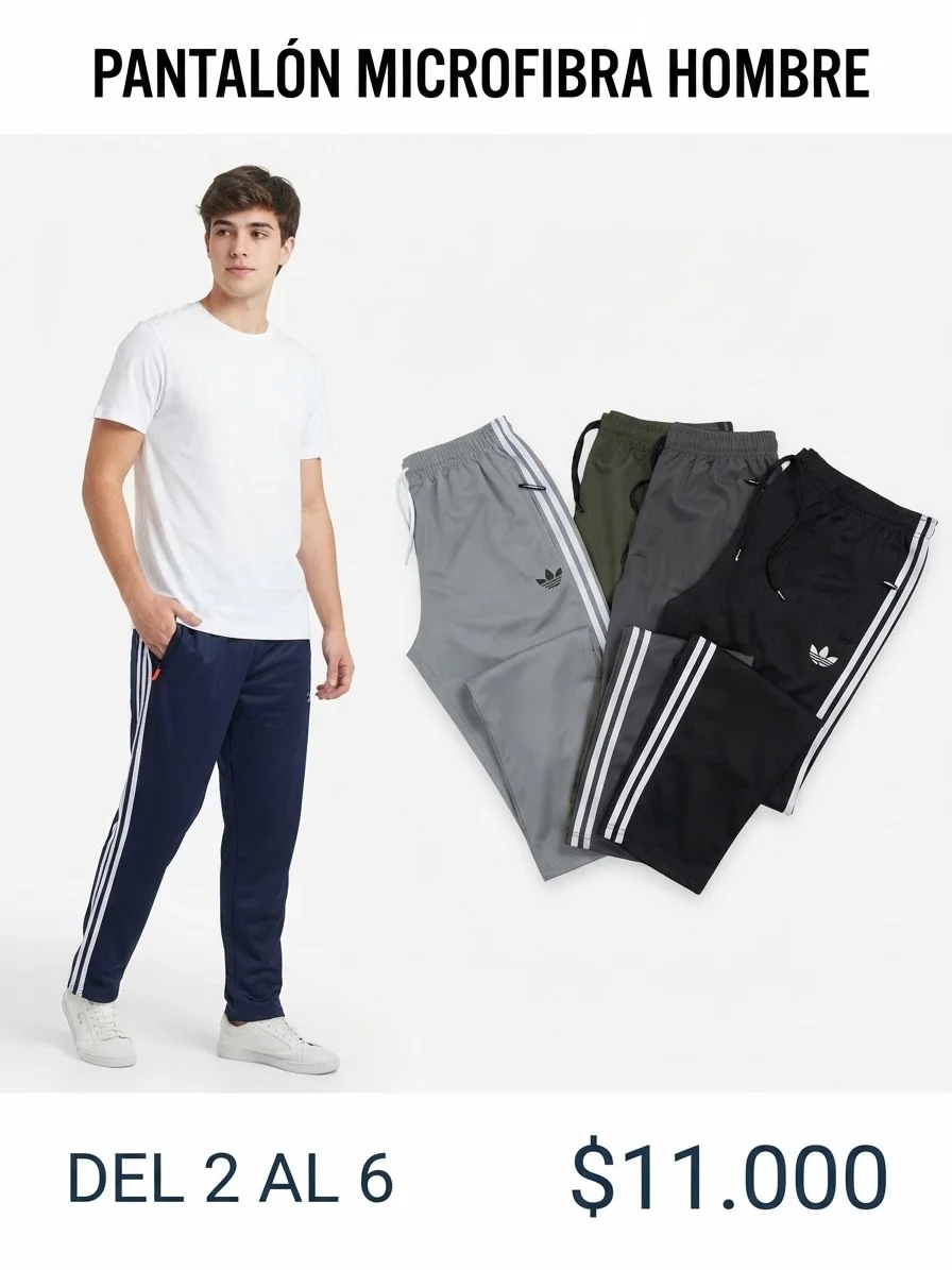 Pantalón Microfibra Hombre
