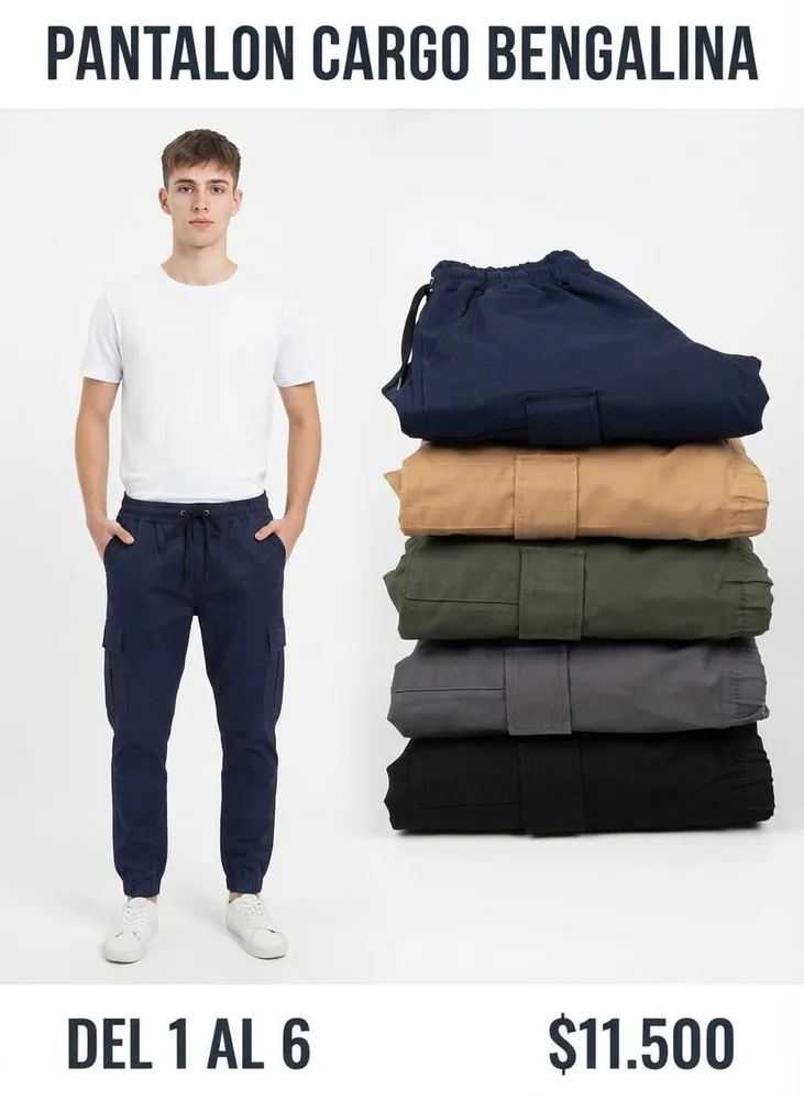 Pantalón Cargo Bengalina