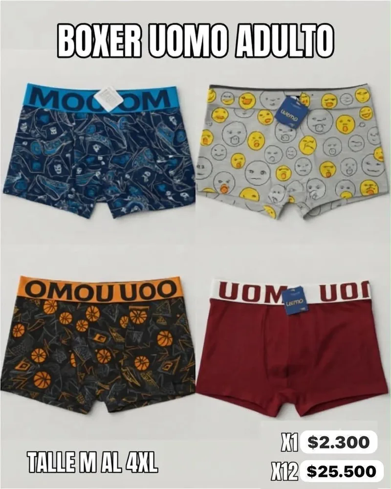 Boxer Uomo (Pack x 12)