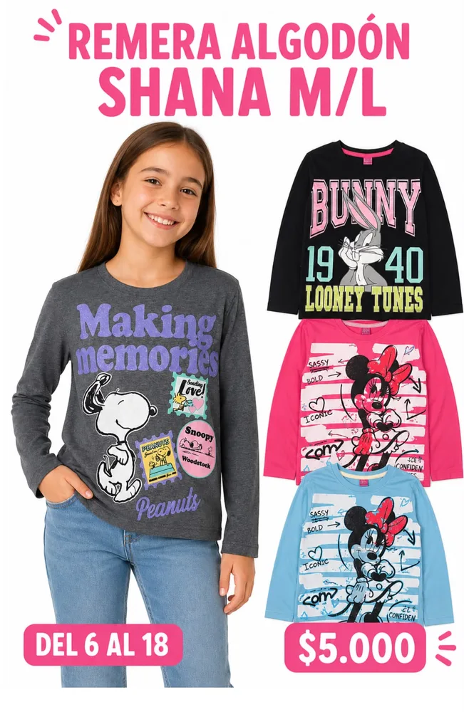 Remera Algodón Shana Infantil