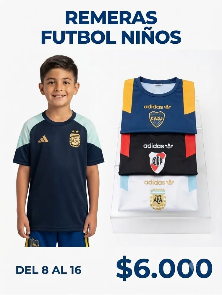 Remera Fútbol Infantil