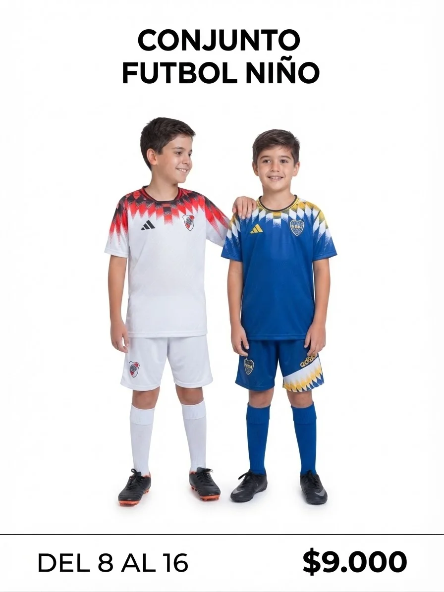 Conjunto Fútbol Niño (River / Boca)