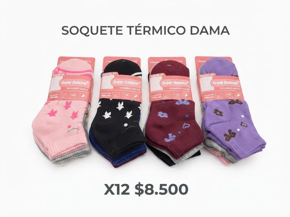 Soquete Térmico Dama (Pack x 12)
