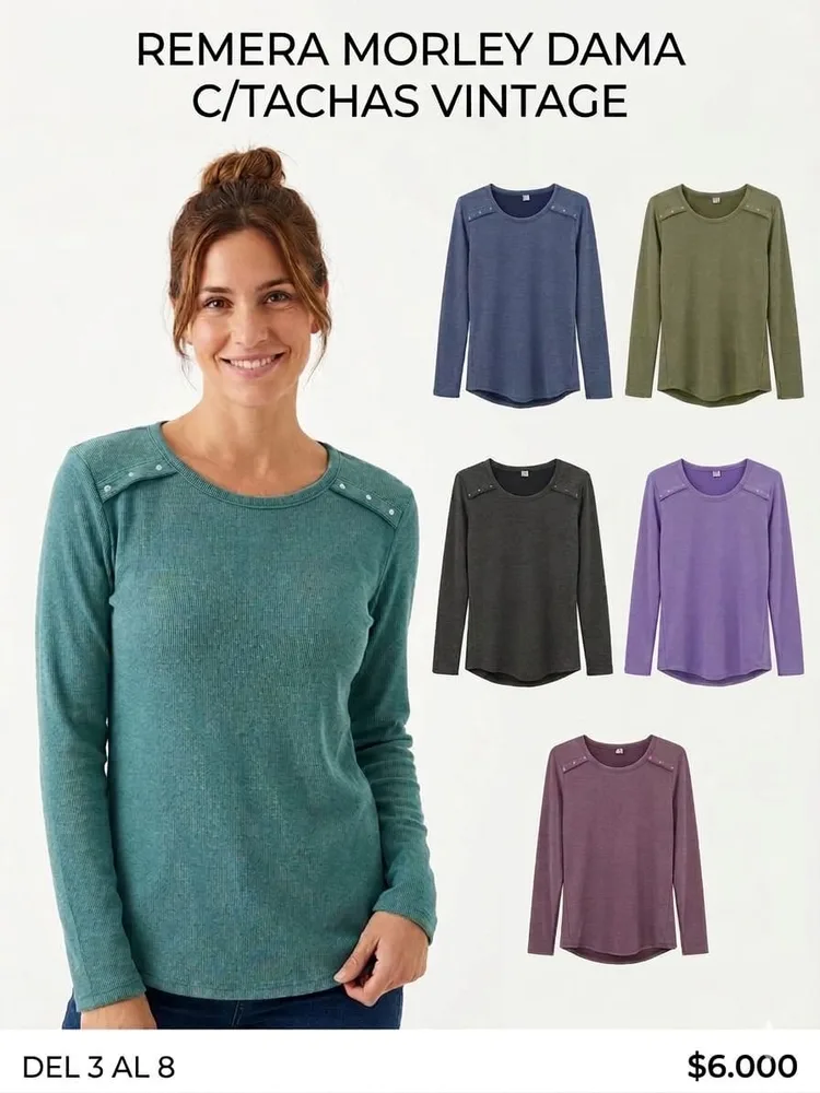 Remera Morley Dama Tachas