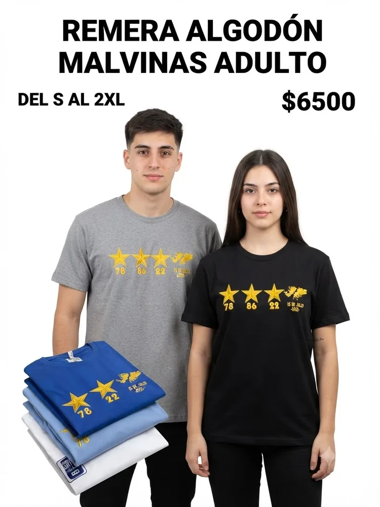 Remera Algodón Malvinas Dama