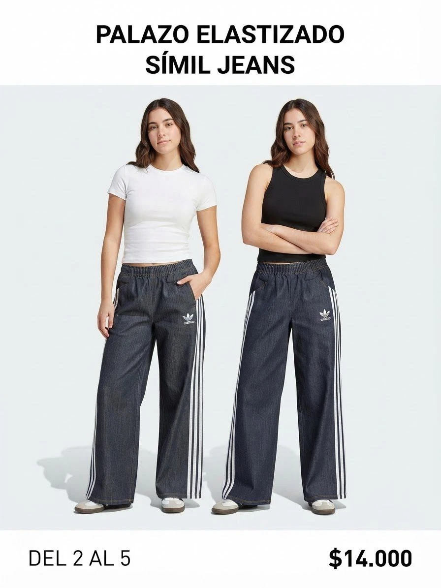 Palazo Elastizado Símil Jeans