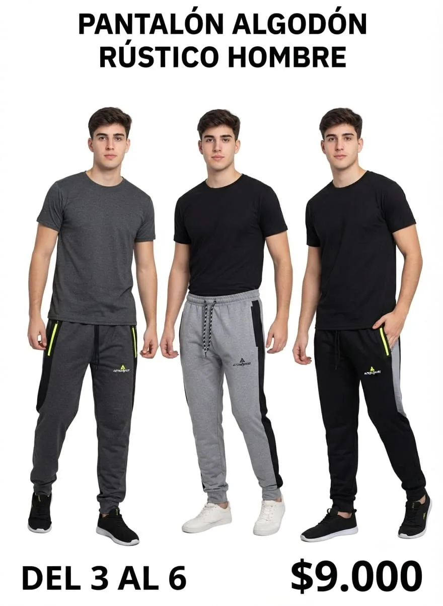 Pantalón Algodón Rústico Hombre