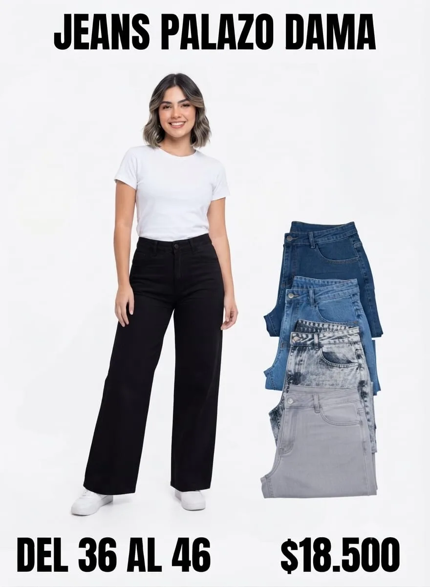 JEANS PALAZO DAMA