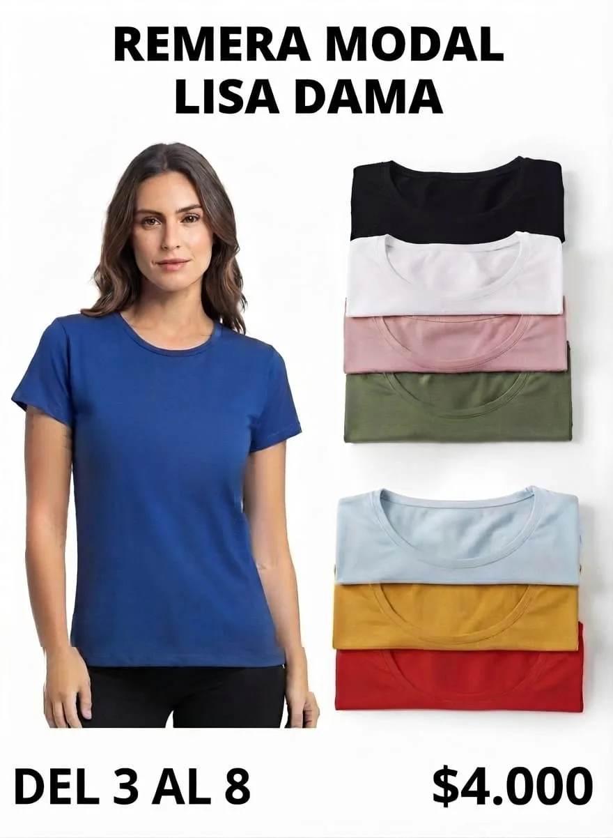 REMERA MODAL LISA DAMA