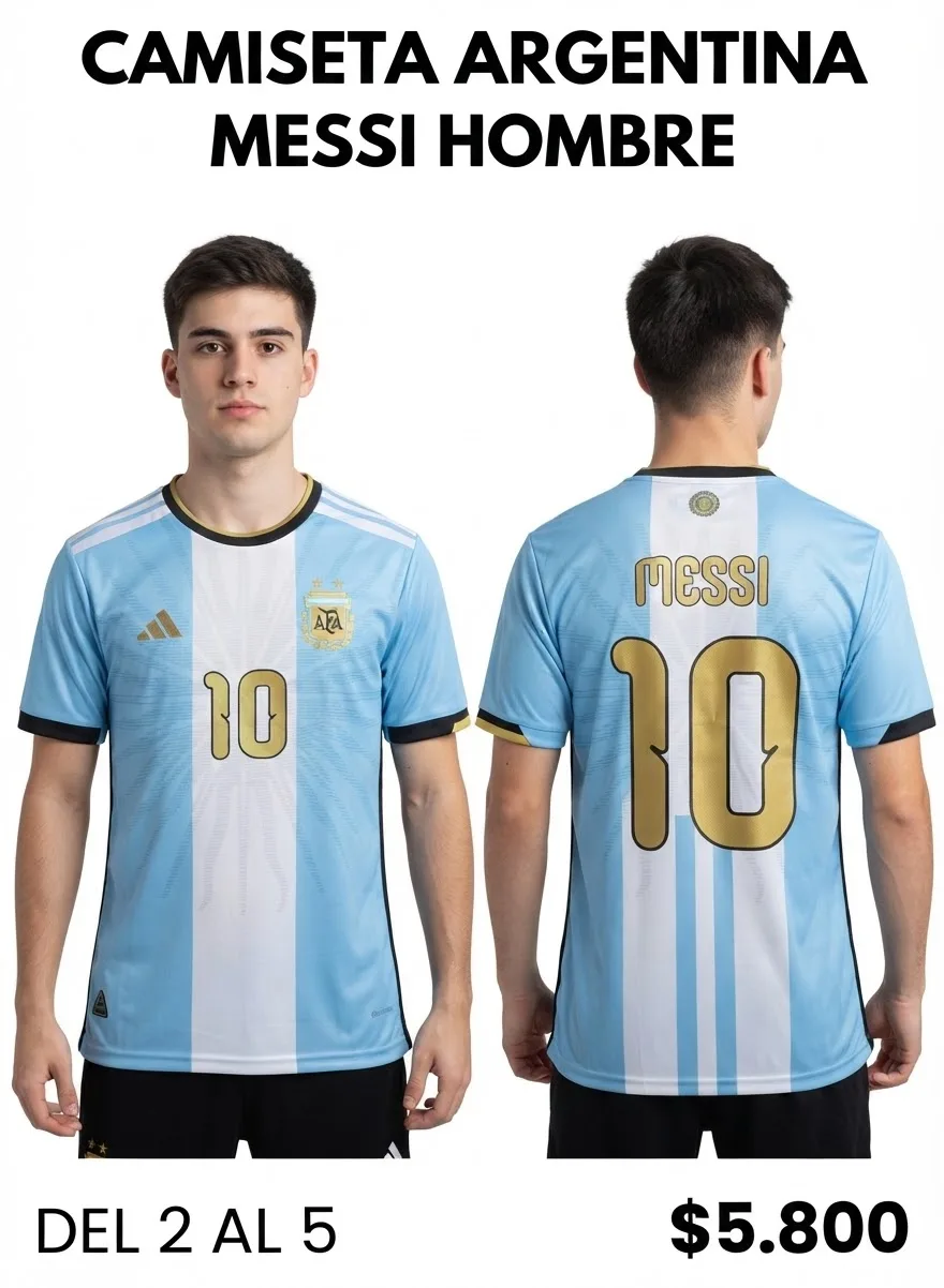 CAMISETA ARGENTINA MESSI HOMBRE
