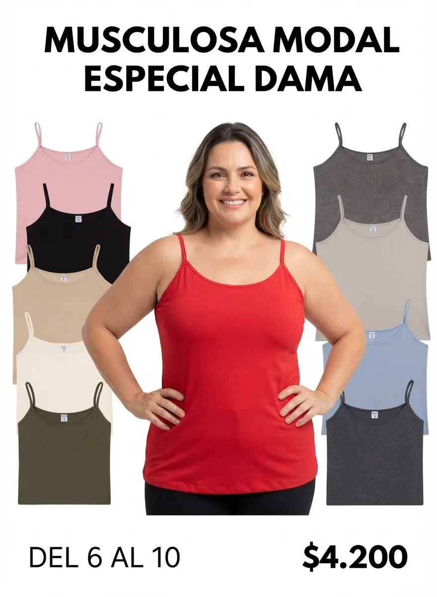 MUSCULOSA MODAL ESPECIAL DAMA
